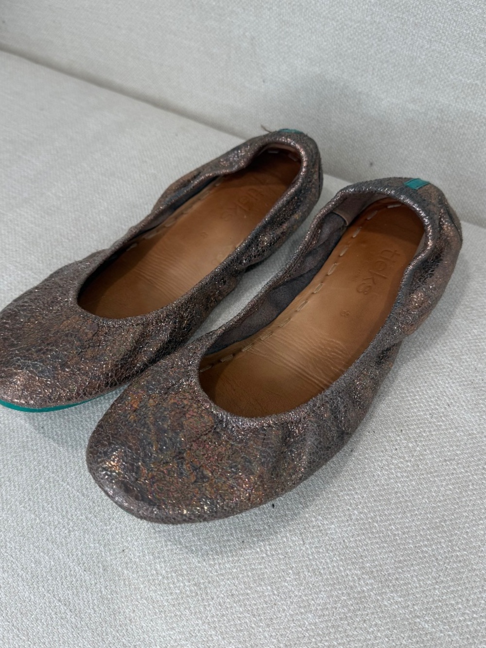 Wild Copper Tieks Size 8 Ballet Flats